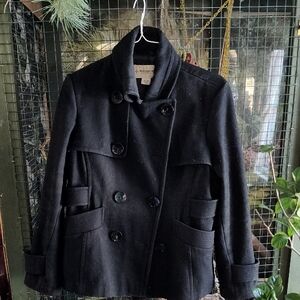 Women's Black Peacoat Size Large By Weather Tamer
